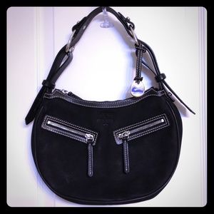Dooney & Bourke black leather hobo handbag